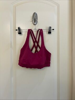 lululemon athletica Crisscross Back Sports Bra - Raspberry